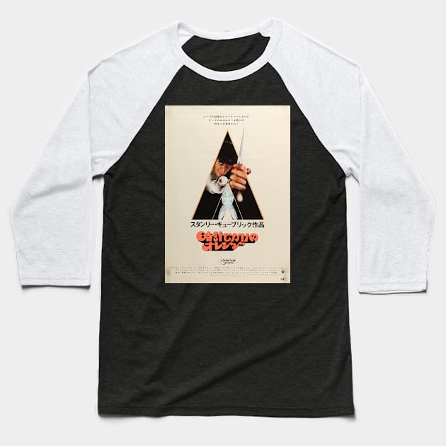 clockwork orange japanese Baseball T-Shirt by ribandcheese